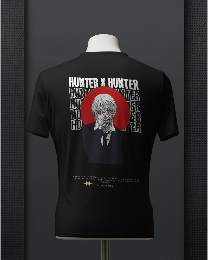 Kuorapika Heart Curse Premium Black Oversized T Shirt |HUNTER X HUNTER FOXTALE