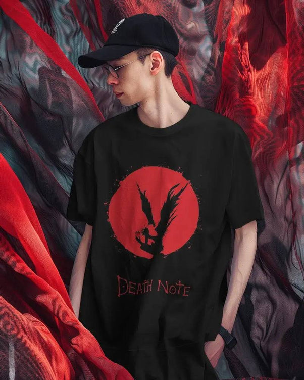 Death Note Darkness Black Oversized T shirt FOXTALE