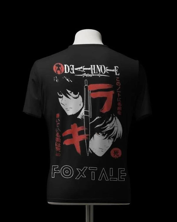 Death Note Darkness Black Oversized T shirt FOXTALE