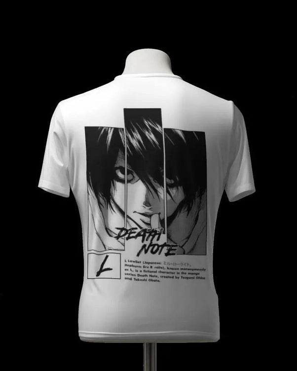 Death Note L White Oversized T shirt FOXTALE