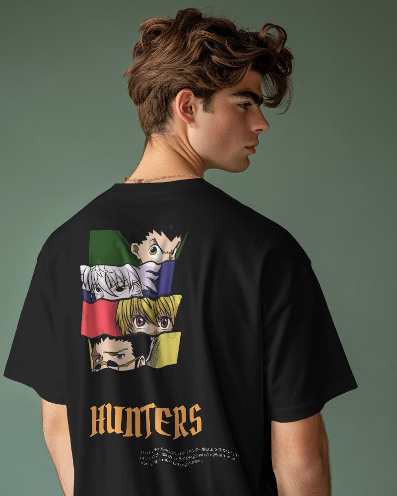 Hunter Family Premium Black Oversized T Shirt |HUNTER X HUNTER FOXTALE